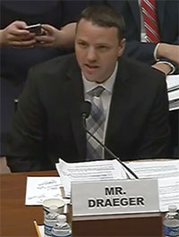 Justin Draeger testified before Congress