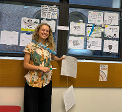 Sophie in classroom