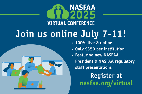 NASFAA 2025 Virtual Conference - Homepage Ad