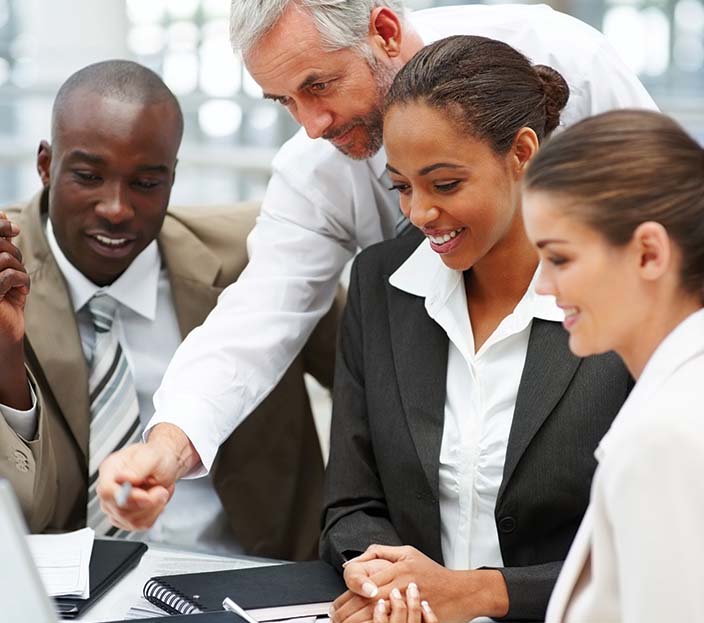 Group around Laptop