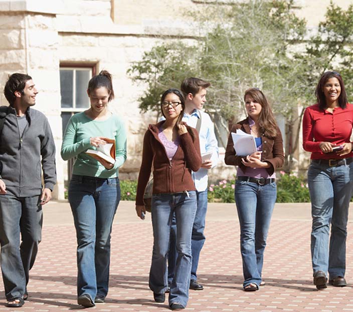 Students Walking
