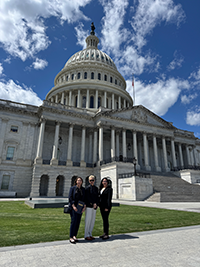 Group photo outside the Capitol building