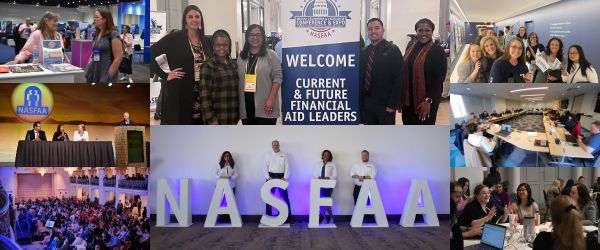 Collage of photos from NASFAA events
