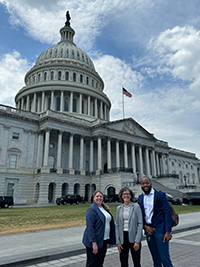 Group photo outside the Capitol building