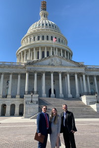 Charles, Kayli, and Matt in front of the Capitol