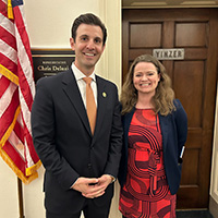 Tara Verricos and Rep. Chris Deluzio